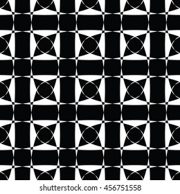 Abstract seamless pattern of black and white color for wallpapers and background.