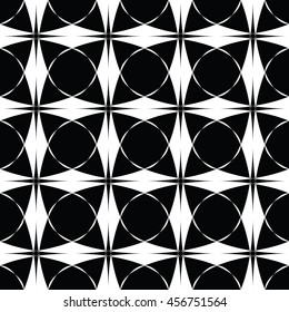 Abstract seamless pattern of black and white color for wallpapers and background.