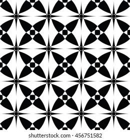 Abstract seamless pattern of black and white color for wallpapers and background.