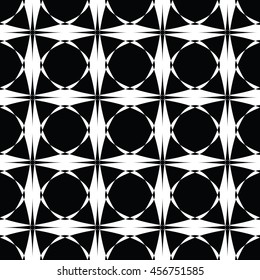 Abstract seamless pattern of black and white color for wallpapers and background.