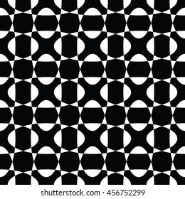 Abstract seamless pattern of black and white color for wallpapers and background.