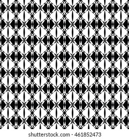 Abstract seamless pattern of black and white color for wallpapers and background.