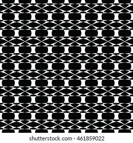 Abstract seamless pattern of black and white color for wallpapers and background.