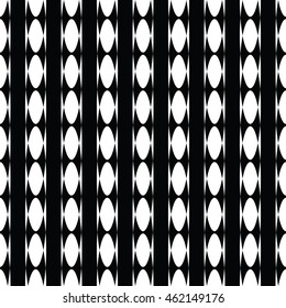 Abstract seamless pattern of black and white color for wallpapers and background.