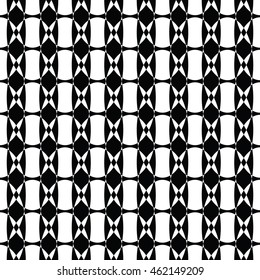 Abstract seamless pattern of black and white color for wallpapers and background.