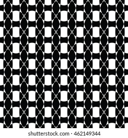 Abstract seamless pattern of black and white color for wallpapers and background.