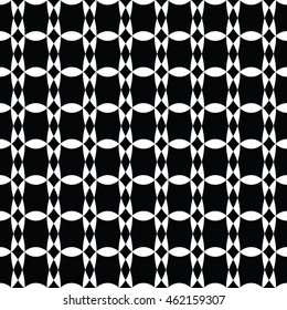 Abstract seamless pattern of black and white color for wallpapers and background.