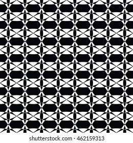 Abstract seamless pattern of black and white color for wallpapers and background.