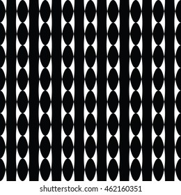 Abstract seamless pattern of black and white color for wallpapers and background.
