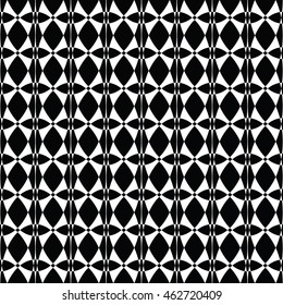 Abstract seamless pattern of black and white color for wallpapers and background.