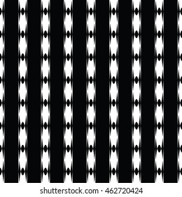 Abstract seamless pattern of black and white color for wallpapers and background.