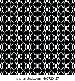 Abstract seamless pattern of black and white color for wallpapers and background.