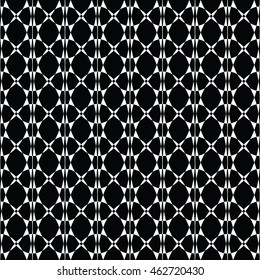 Abstract seamless pattern of black and white color for wallpapers and background.