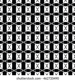 Abstract seamless pattern of black and white color for wallpapers and background.