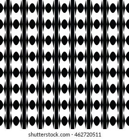Abstract seamless pattern of black and white color for wallpapers and background.