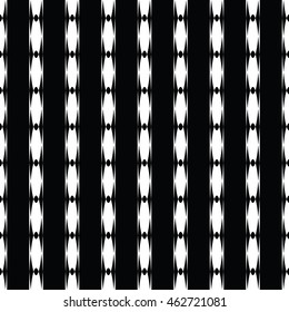 Abstract seamless pattern of black and white color for wallpapers and background.