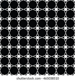 Abstract seamless pattern of black and white color for wallpapers and background.