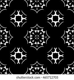 Abstract seamless pattern of black and white color for wallpapers and background.
