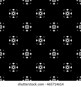 Abstract seamless pattern of black and white color for wallpapers and background.