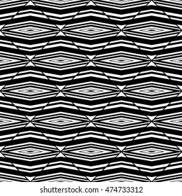 Abstract seamless pattern of black and white color for wallpapers and background.