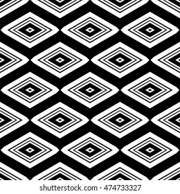 Abstract seamless pattern of black and white color for wallpapers and background.