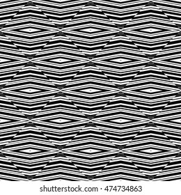 Abstract seamless pattern of black and white color for wallpapers and background.