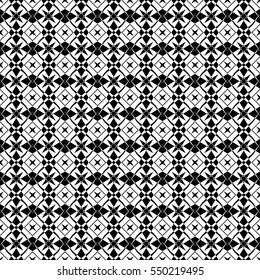 Abstract seamless pattern of black and white color for wallpaper and background.