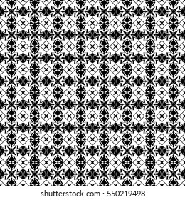 Abstract seamless pattern of black and white color for wallpaper and background.