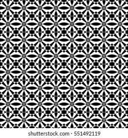 Abstract seamless pattern of black and white color for wallpaper and background.