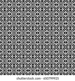 Abstract seamless pattern of black and white color for wallpapers and background.