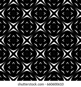 Abstract seamless pattern of black and white color for wallpapers and background.