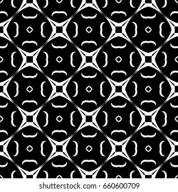 Abstract seamless pattern of black and white color for wallpapers and background.