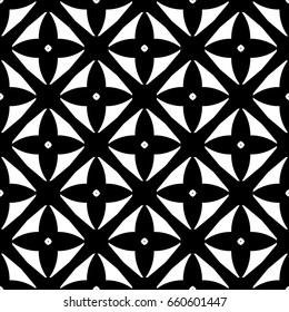 Abstract seamless pattern of black and white color for wallpapers and background.