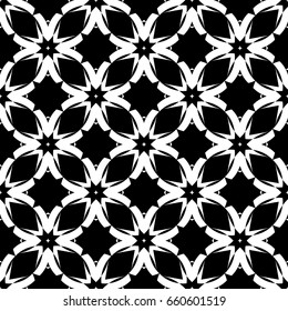 Abstract seamless pattern of black and white color for wallpapers and background.