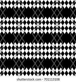 Abstract seamless pattern of black and white color for wallpapers and background.