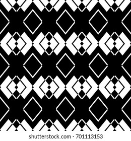 Abstract seamless pattern of black and white color for wallpapers and background.