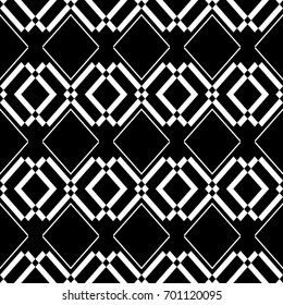 Abstract seamless pattern of black and white color for wallpapers and background.