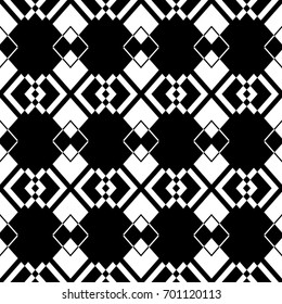 Abstract seamless pattern of black and white color for wallpapers and background.