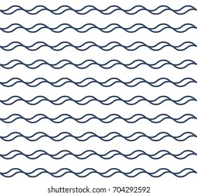 Abstract seamless pattern. Black and white wave pattern for fabric. 