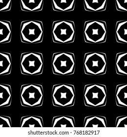 Abstract seamless pattern of black and white color for wallpapers and background.