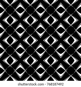 Abstract seamless pattern of black and white color for wallpapers and background.