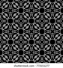 Abstract seamless pattern of black and white color for wallpapers and background.
