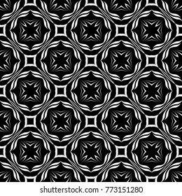 Abstract seamless pattern of black and white color for wallpapers and background.
