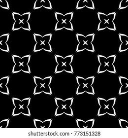 Abstract seamless pattern of black and white color for wallpapers and background.
