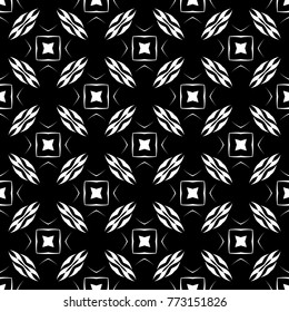 Abstract seamless pattern of black and white color for wallpapers and background.
