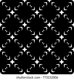 Abstract seamless pattern of black and white color for wallpapers and background.
