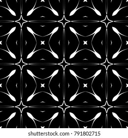 Abstract seamless pattern of black and white color for wallpapers and background.