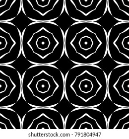 Abstract seamless pattern of black and white color for wallpapers and background.

