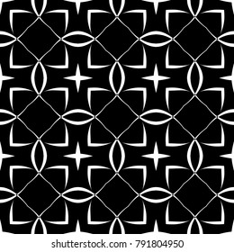 Abstract seamless pattern of black and white color for wallpapers and background.
