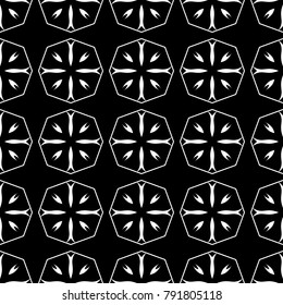 Abstract seamless pattern of black and white color for wallpapers and background.
